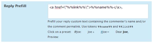 Absolute Comments Prefill error -- added backslashes