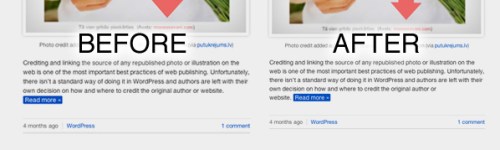 Read more link widow in WordPress excerpts