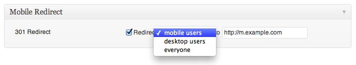 Mobile Redirect plugin for WordPress with a standalone user interface