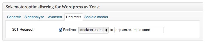 Mobile Redirect plugin for WordPress with WordPress SEO UI